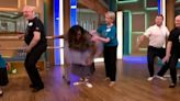 Alison Hammond falls over wearing a tutu during dance session on This Morning