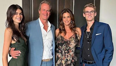 Cindy Crawford and Rande Gerber Coordinate Formalwear with Kids Kaia and Presley for Summer Wedding: 'All Dressed Up'