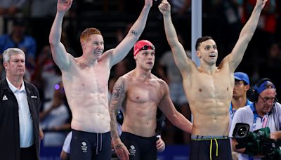 Paris 2024 swimming: All results, as Team GB defend Olympic title in men’s 4x200m relay over USA and Australia