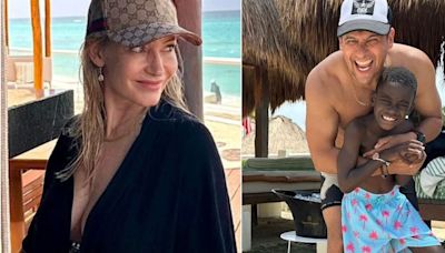 Marcela Vacarezza y Rafael Araneda comparten idílicas postales de sus vacaciones familiares en Cancún