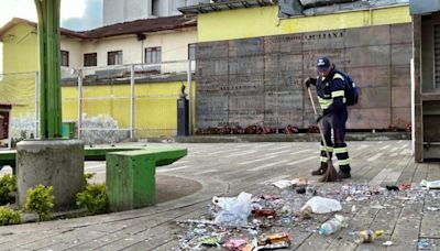 Después de la fiesta por la Copa América: Emas activó operativo de limpieza en Manizales