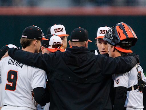 How high did Oregon State climb in the college baseball rankings after series win over Ducks?