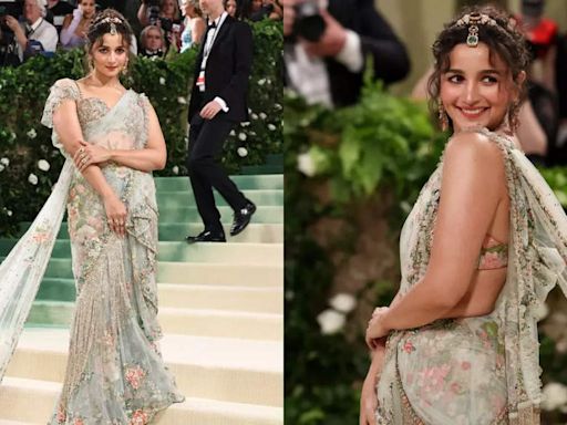 Shaheen Bhatt fondly describes Alia Bhatt's saree look at Met Gala 2024 as 'My Fairy'; Soni Razdan praises Sabyasachi's design | Hindi Movie News...