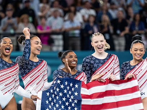From Natalie Portman to Nicole Kidman's family and more, the stars supporting Simone Biles & Team USA — photos