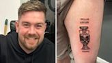 'Confident' England supporter gets Euros win tattoo before final | ITV News