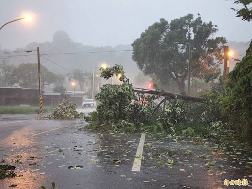 花蓮風強雨驟！傍晚停電超過5000戶、自來水減壓影響2萬多戶