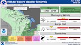 Severe weather risk Wednesday: Damaging wind gusts could come with storms