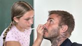 David Beckham Lets Daughter Harper, 12, Do His Makeup: 'Needed a Little Powder and Contouring'