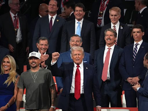 Pfluger sits with President Trump at Republican National Convention