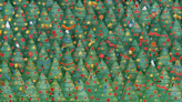 For The Life Of Me, I Cannot Find The Robin Hidden In This Christmas Tree Forest