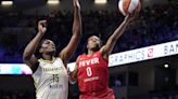 Erica Wheeler misses All-Star skills challenge with flight issues, teammate Mitchell replaces her