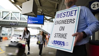 WestJet cancels hundreds of flights following surprise mechanics union strike