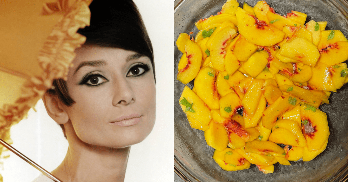 Audrey Hepburn's Peach Salad is Super Simple and Incredibly Delicious