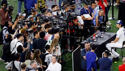 Japan’s media circus follows MLB star