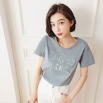 OB嚴選-清甜六格貓咪印花短袖上衣/T恤．台灣製造