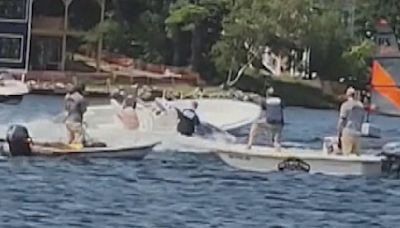 Runaway boat stopped by teen on jet ski on New Hampshire's Lake Winnipesaukee