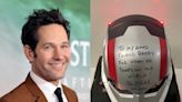 Paul Rudd sends letter and signed Ant-Man helmet to 12-year-old boy whose classmates refused to sign yearbook