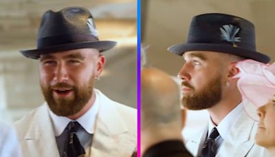 Travis Kelce Celebrates After His First Bet Hits at the Kentucky Derby