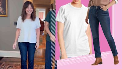 Valerie Bertinelli Paired Classic Blue Jeans with the Comfy Outfit Starter Countless Celebs Wear