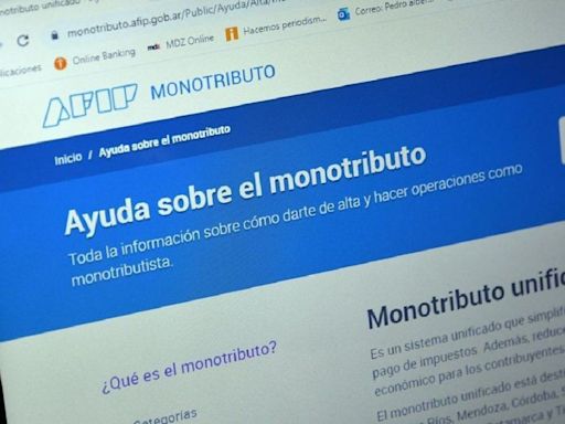 Monotributo: Estas son las nuevas cuotas mensuales y topes de facturación