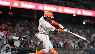 Luis Matos hits walk-off sacrifice fly, Giants relievers blank Phillies in 1-0, 10-inning win