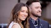 Justin Timberlake, ever the jokester, distracts Jessica Biel with his dancing during her workout