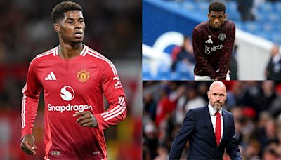 ...Disgraceful'- Man Utd fans rage at Erik ten Hag for starting 'terrible' Marcus Rashford ahead of Amad Diallo vs Liverpool & suggest manager 'doesn't have the b*lls' to drop...