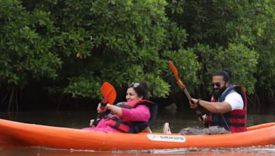 Rishab Shetty Goes Kayaking With Family Near Karnataka’s Udupi, Photos Go Viral - News18