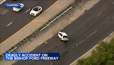 1 dead in Bishop Ford crash, Illinois State Police say; SB lanes closed