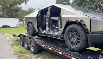 First Totaled Tesla Cybertruck Faces Uphill Battle in Restoration Attempt