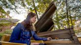 Brown University was going to throw away a piano. Why it's now decomposing in the woods.