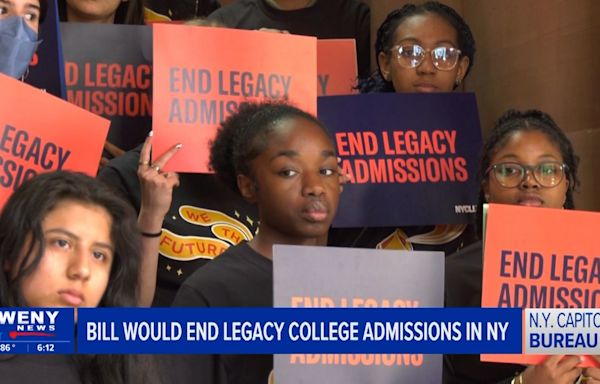 A bill to end legacy college admissions practices