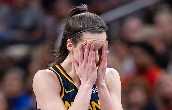 Caitlin Clark struggles to 'control emotions' after taking hits, not getting fouls called