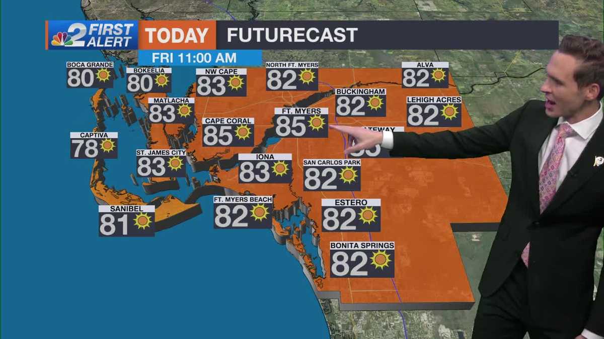 Hot weekend ahead with a few afternoon storms