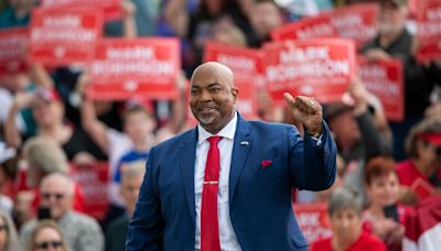 Lt. Gov. Mark Robinson addresses Moms for Liberty, declines to answer questions