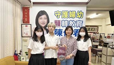 議員陳儀君與高中生交流電子菸對青少年的影響