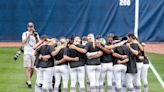 Behind the meaning of green and purple ribbons that college softball players are wearing