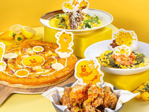 LINE FRIENDS登陸人氣韓式Pizza店！推出黃色特別餐單！打卡位/限定精品登場