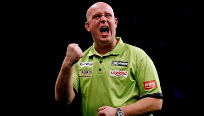 Michael van Gerwen upsets the odds to beat Luke Littler at the World Matchplay Darts