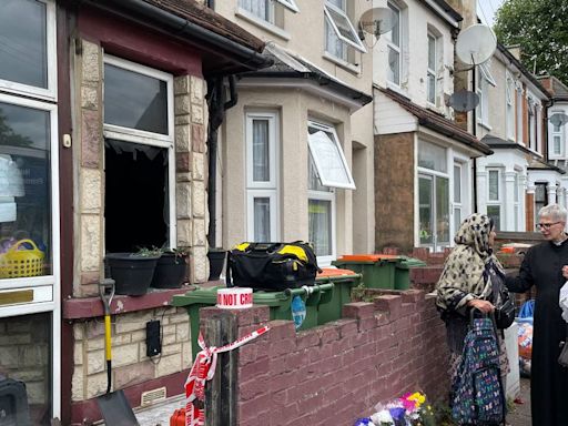 Three children who died in house fire pictured as distraught parents pay tribute
