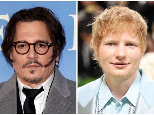 Ed Sheeran faces backlash after having pint with Johnny Depp in Italy and posing for photo