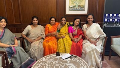 Mahua Moitra's ‘warriors are back’ post with women MPs as 18th Lok Sabha session begins