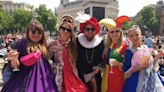 Costumes and coronation chicken as thousands toast jubilee in Trafalgar Square