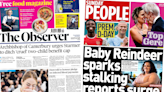 Newspaper review: Archbishop's plea to Starmer and stalking hotline calls soar
