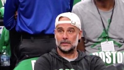 Pep Guardiola presente en las finales de la NBA como seguidor de los Boston Celtics