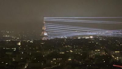 France: Eiffel Tower Light Show For 2024 Paris Summer Olympics Opening Ceremony - 54788396