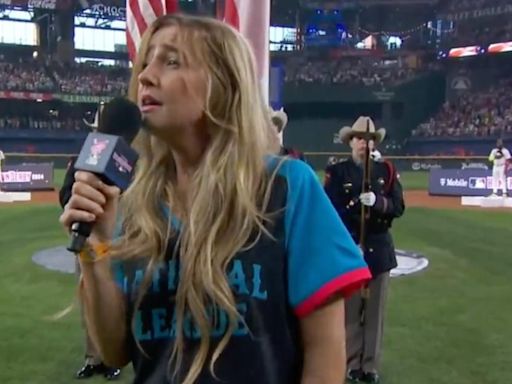 Ingrid Andress 'Dethrones' Fergie After Singing the 'Worst National Anthem Rendition Ever' at 2024 MLB Home Run Derby: Watch