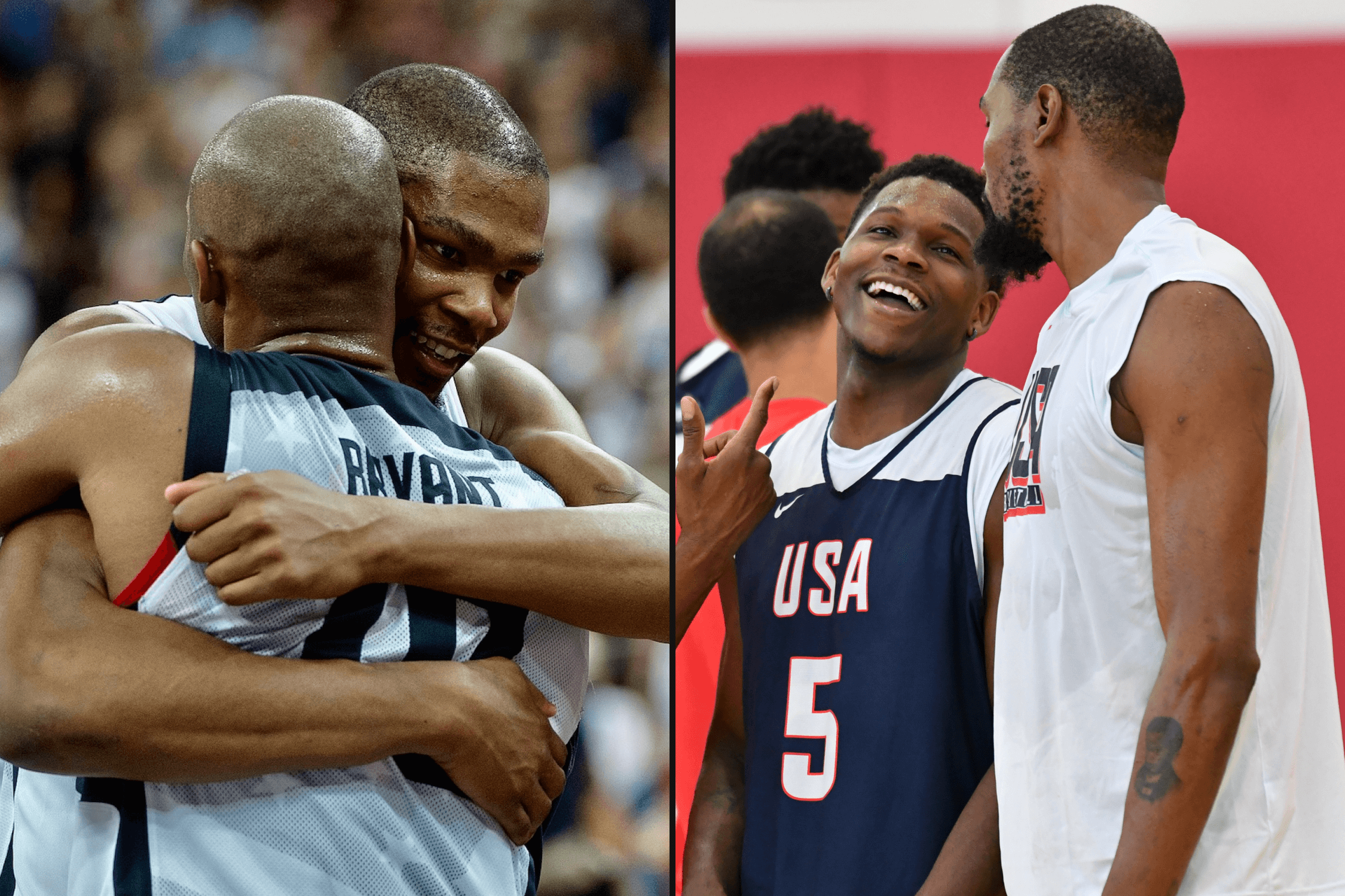 On Team USA, Kevin Durant is a mentor for Anthony Edwards — like Kobe once was for him