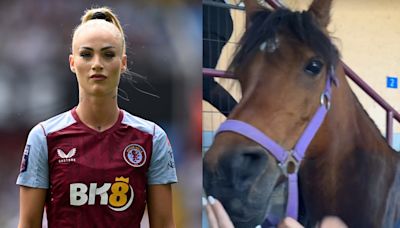 Alisha Lehmann shows off her 'beautiful' horse as Aston Villa star returns home after Switzerland duty | Goal.com UK