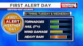 First Alert Forecast: Multiple First Alert Weather Days this week